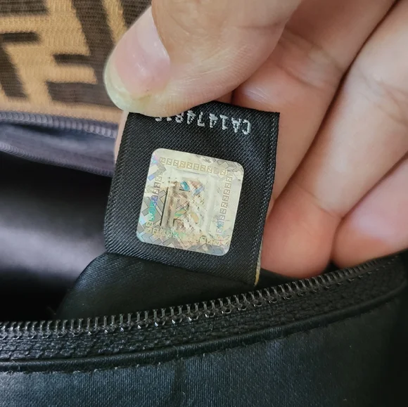 Fendi Zucca Tobacco Roll Tote Shoulder Bag Handbag - Picture 9 of 16